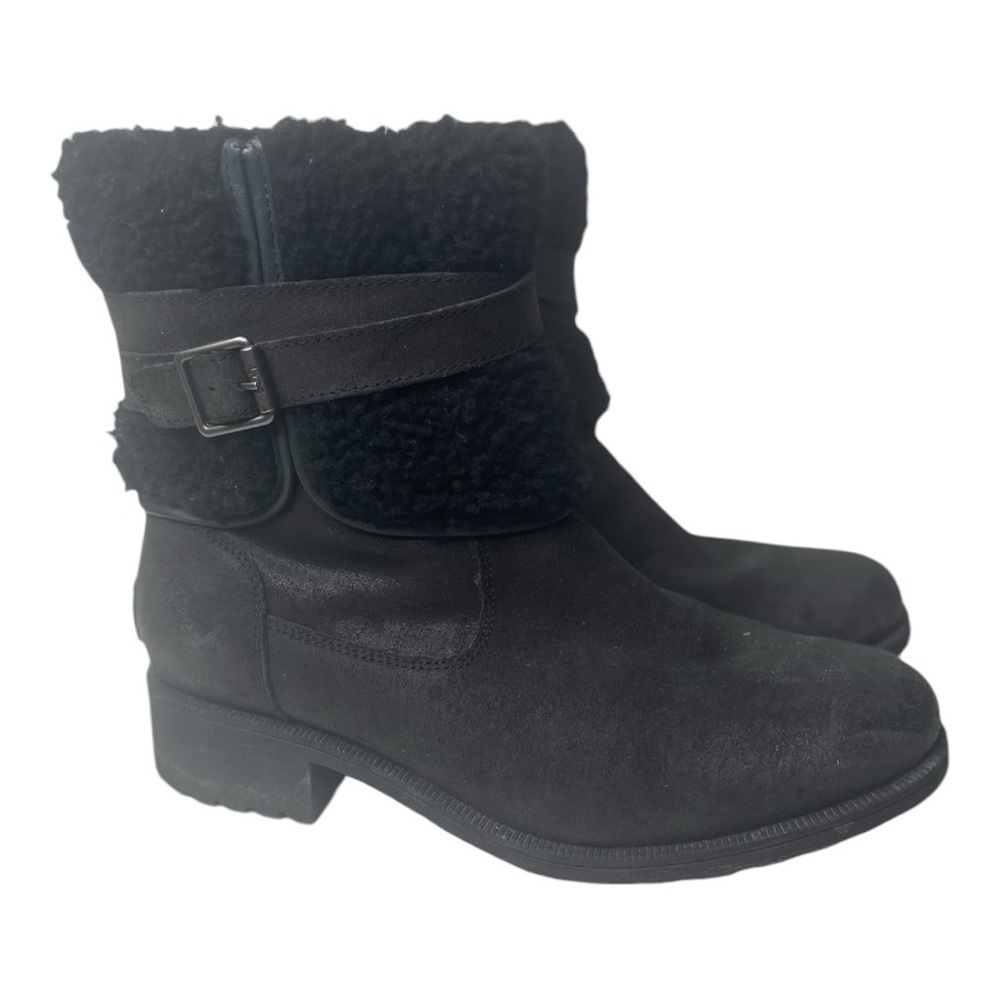 Ugg Blayre III Women’s Black Waterproof Leather Wool Upper Boots
